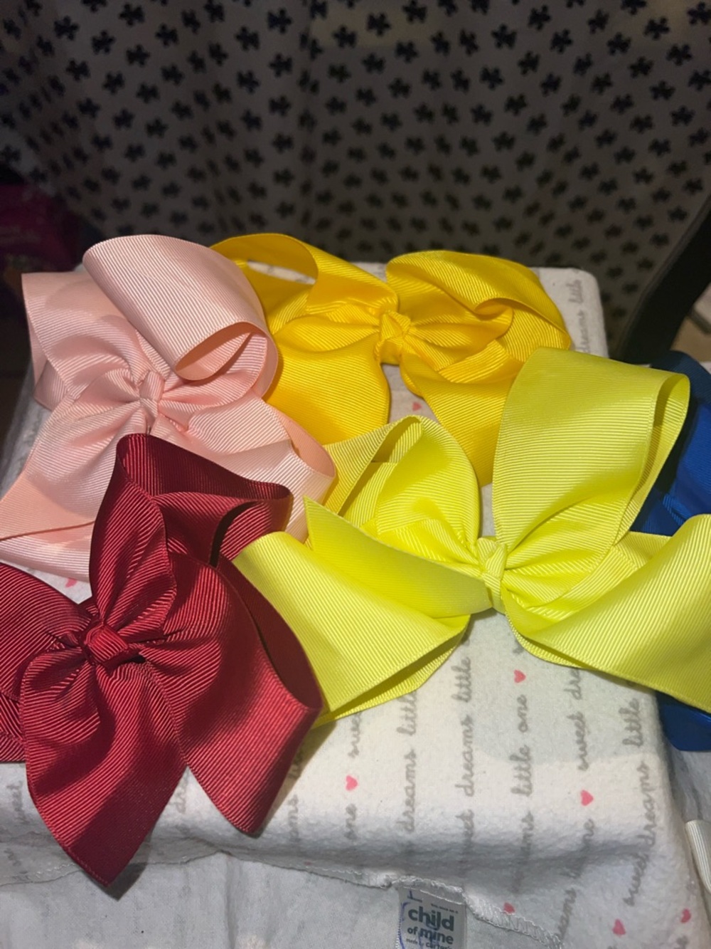 Kids Hair Bow Set - Multicolor Grosgrain Bows